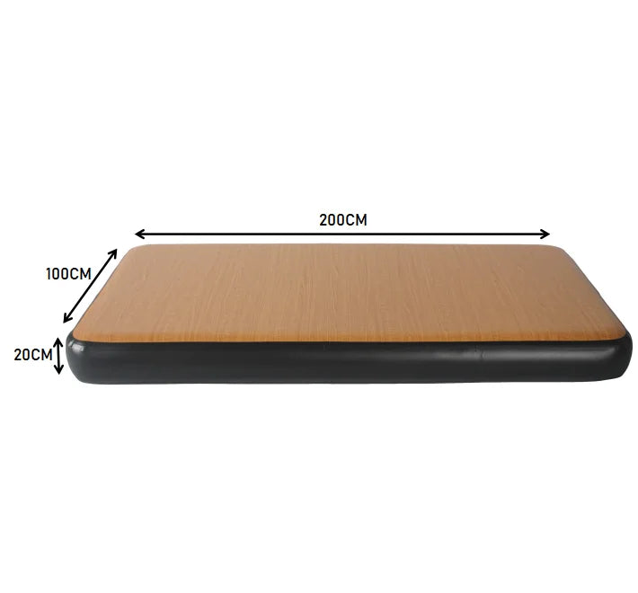 USA Warehouse Spot Portable Gymnastics PVC Low Interior Inflatable Air Bed Mattress Mat with Wire-Drawn Structure
