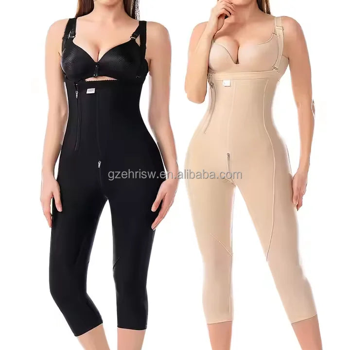 Verified Women Post Surgical Liposuction Compression Garment Shapers Colombianas Faja Bodysuit Pant Post Surgery Shapewear