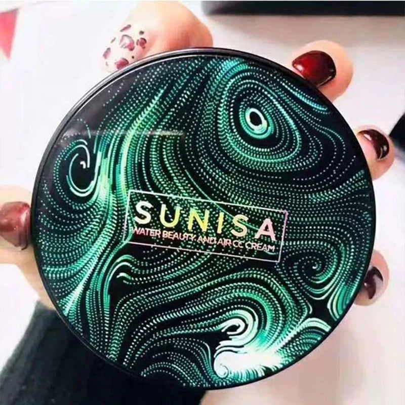 Sunisa Magic Mushroom Head Air Cushion CC Cream Waterproof Brighten Concealer Foundation Hydrating Makeup Base Skin Care Women