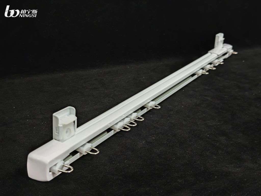 High Quality Adjustable Retractable Shower Room Bedroom Rail Extendable Telescopic Curtain Track Home Curtain Poles Accessory