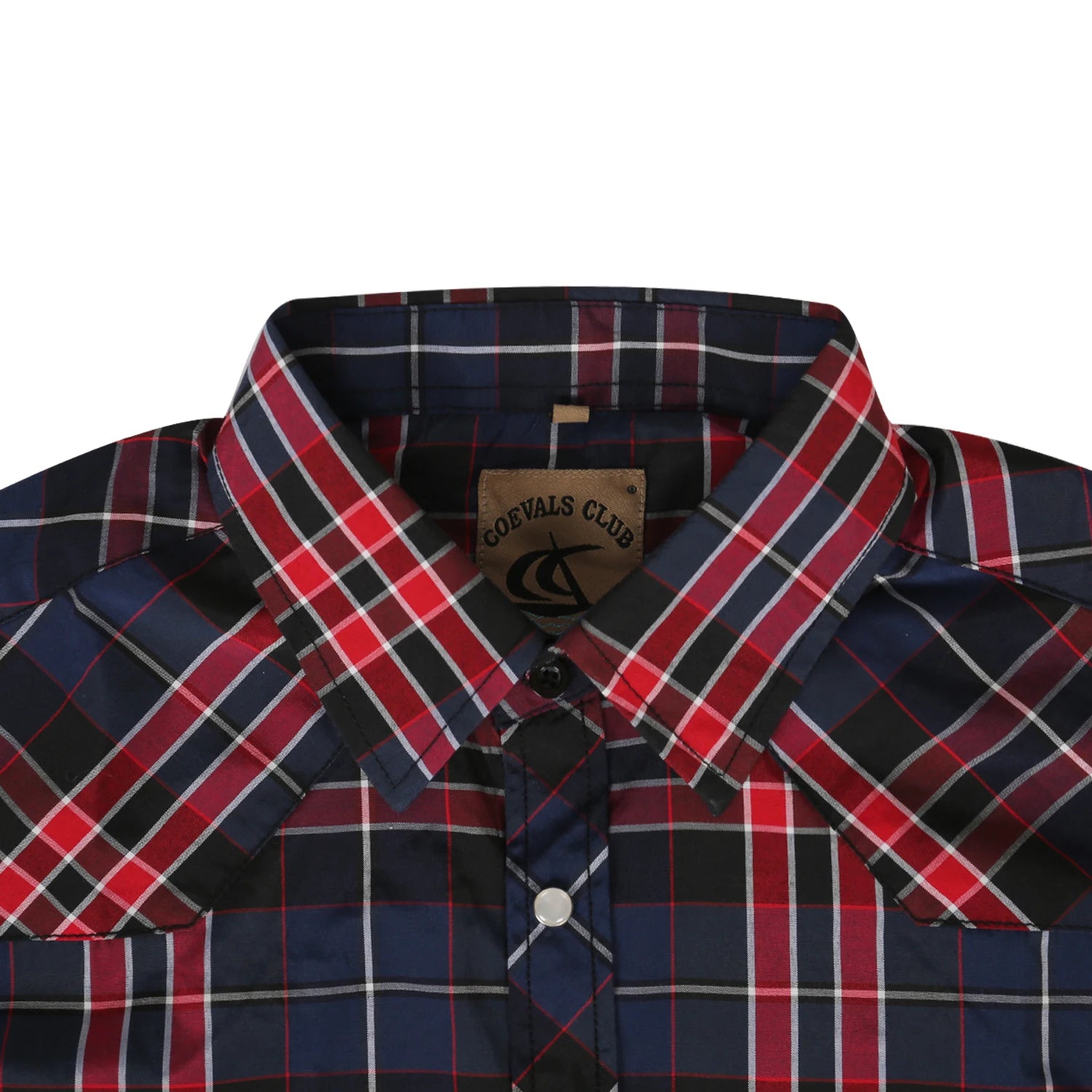 Men's Western Pearl Snap Button up Casual Cowboy Long Sleeve Two Pockets Work Plaid Shirts