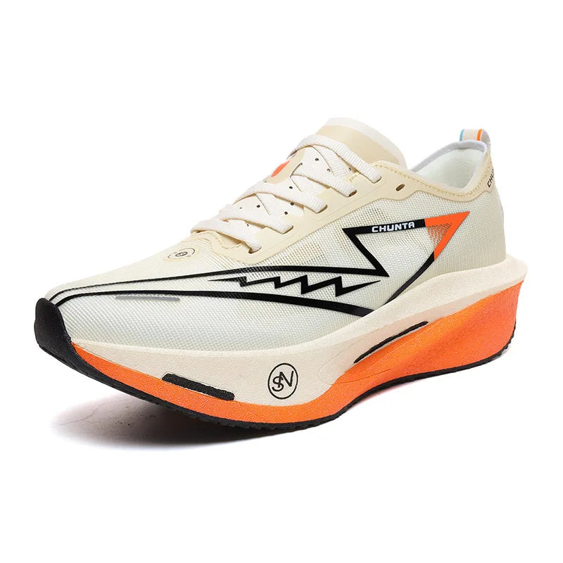 Marathon Running Shoes Summer Outdoor Comfortable Casual Fashion Trend Men's Women's Lace-Up Striped Mesh Upper Rubber Midsole