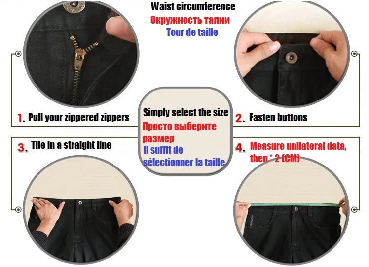 High Quality Men's Jeans Multi Pocket Denim Cargo Pants Oversized Casual Pants Men Clothing Loose Trousers 29-44