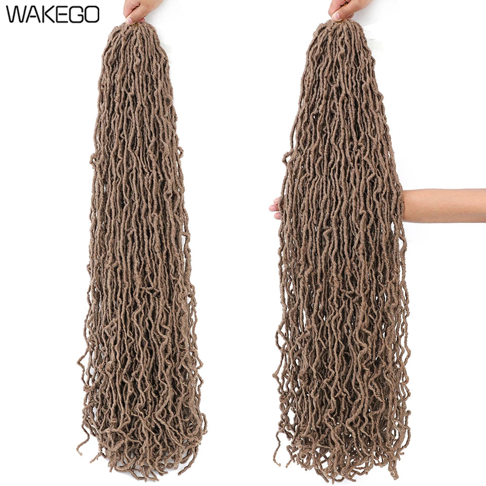 Top Faux Dreadlocks Extension 36 pulgadas Super Long New Faux Locks Crochet Braid Bouclé Pre Extended New Soft Locs Crochet Hair