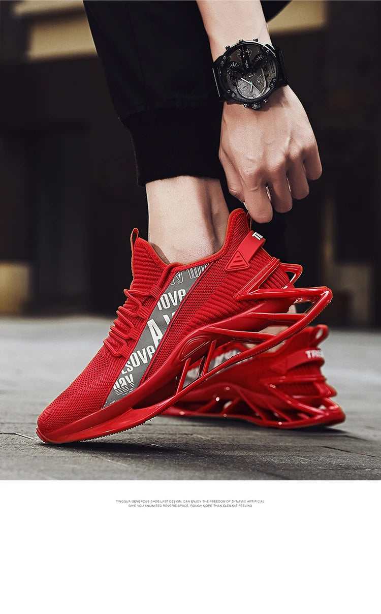 Men's Casual Sneakers Breathable Luxury Trainer Race Shoes Fashion Loafers Running Shoes for Male Comfortable Tenis