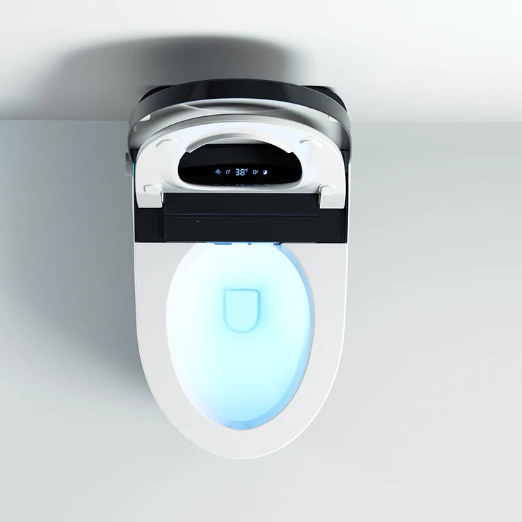 Automatic flushing without water tank integrated black electronic intelligence