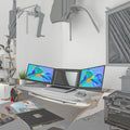 OEM/ODM Factory Portable Triple Screen Monitor Dual 15.6 Inch 1080P LCD IPS TFT Panel Laptop Screen Extender
