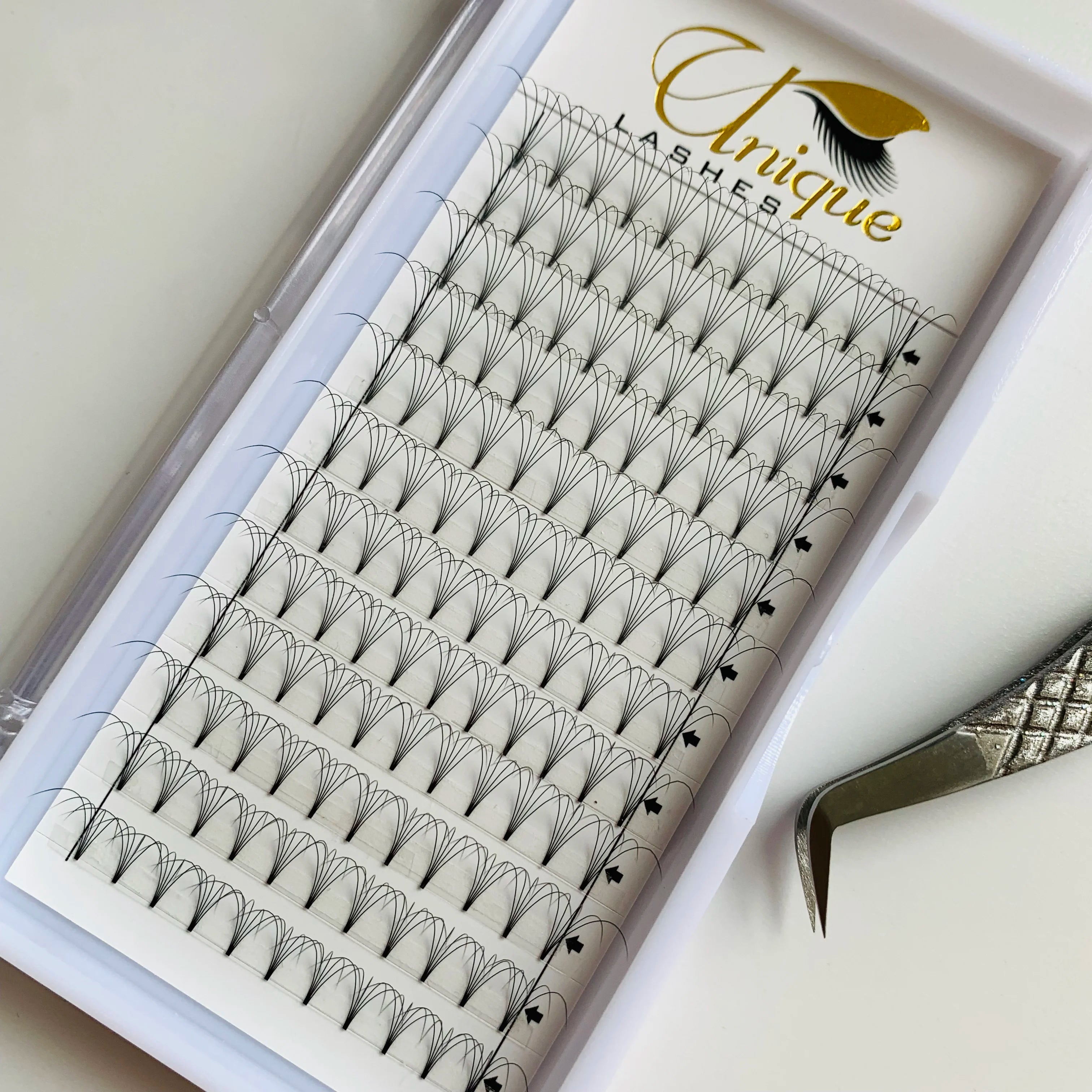Premium Lash Extensions 0.07 d Curl Short Root Eyelashes Heat Bonded 4D 5D 6D 7D Premade Volume Fans