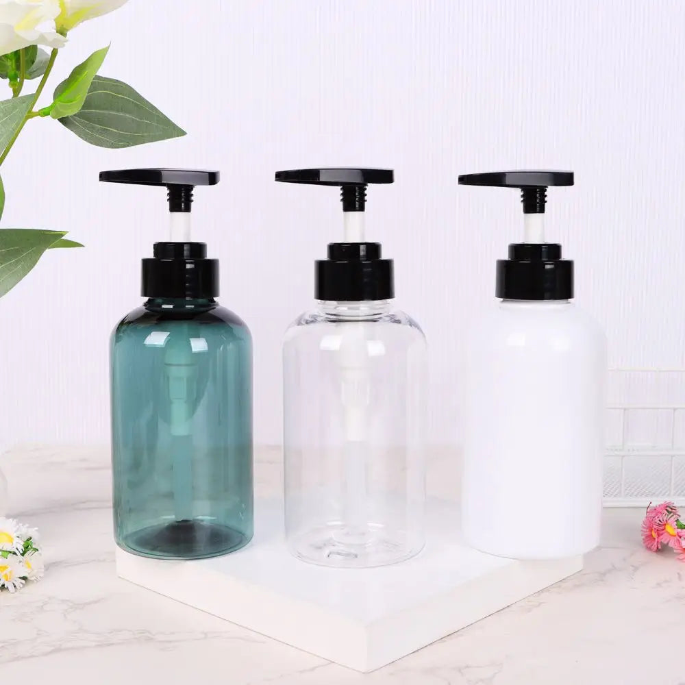300/500ml Refillable Clear Empty Bottle Soap Dispenser Shower Gel Shampoo Dispenser Bottles Press Pump Lotion Bottle Reusable