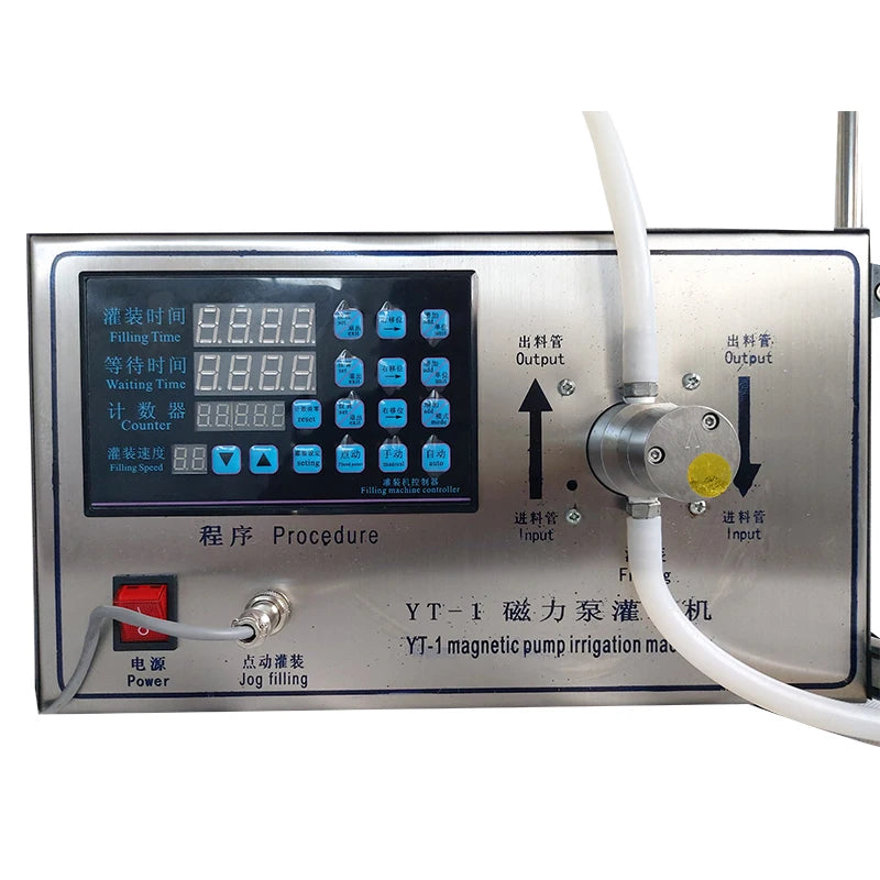 High Precision Electric Automatic Magnetic Pump PLC Stainless Beverage Liquid Filler 0.1g Accuracy for Perfume Essential Filling