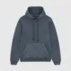 OEM Custom Unisex Essential Hoodies High Quality 100% Cotton French Terry DTG Print Graphic Autumn French Terry Washed Hoodie