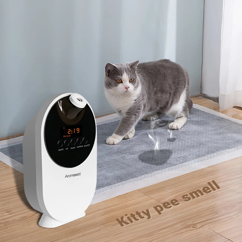 Intelligent Waterless Electric Pet Deodorizer Aromatherapy Diffuser 500ml Ultrasonic App-Controlled Home Use Air Purifier Liquid
