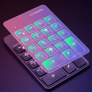 FRUNSI Wireless Bluetooth Shortcut Keyboard for iPad Procreate Graphics Drawing Tablet Painting Mini Portable Rechargeable