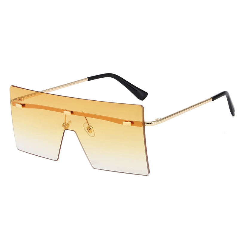 Superhot Eyewear 10239 Fashion Women Sun Glasses Oversized Square Rimless Sunglasses