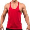 OEM Mens Y Back Tank Top Low Price Custom Print Cotton Stringer Gym Fitness Singlet Workout Muscle Bodybuilding Mens Tank Top