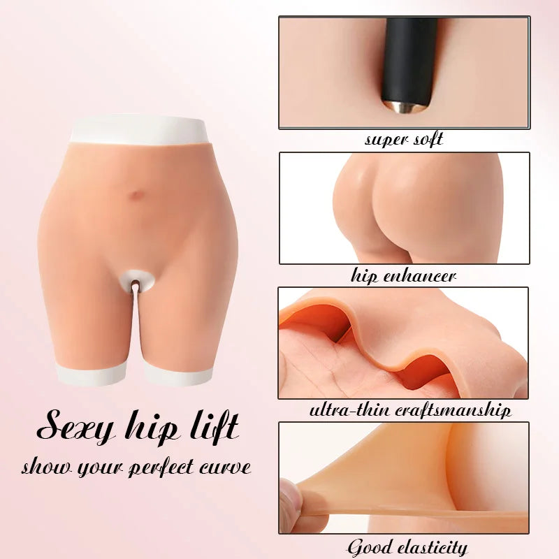 High Waist Fake Bum Enhancer Pads Buttocks Lifter Rise Hips Line Transform for Woman Ass Butt Enlargement Instant Bubble Butt