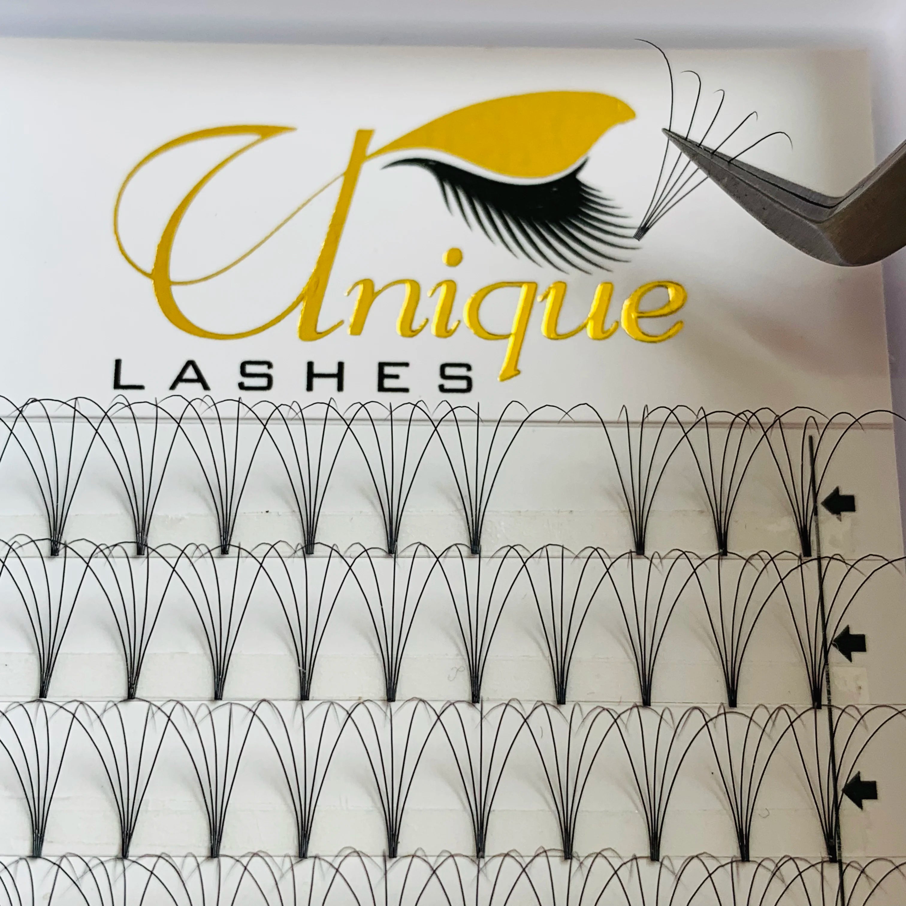 Premium Lash Extensions 0.07 d Curl Short Root Eyelashes Heat Bonded 4D 5D 6D 7D Premade Volume Fans
