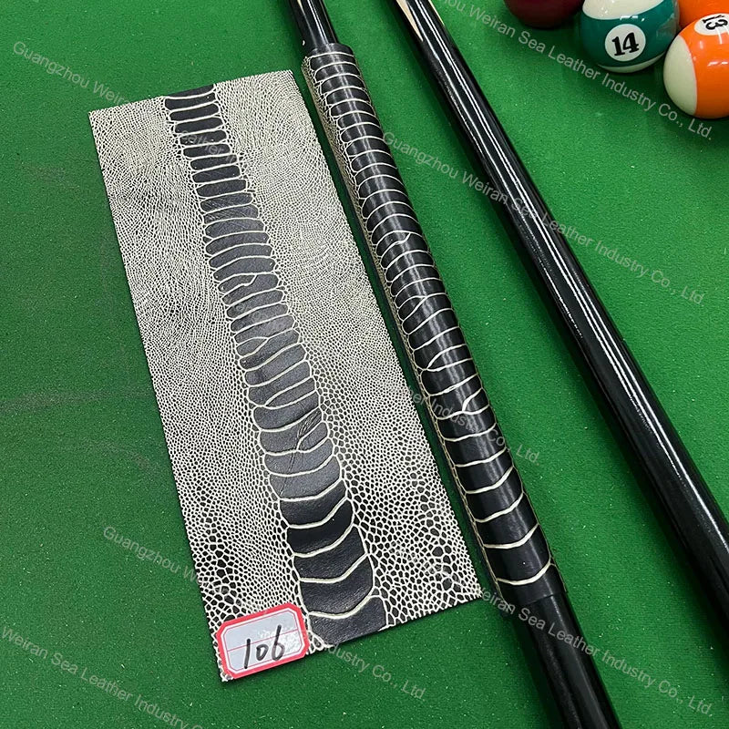 Genuine Cow Skin Pool Billiards Cue Grips Non-Slip Protective Sleeve Wrap with Different Print Pattern Genuine Leather Club Wrap
