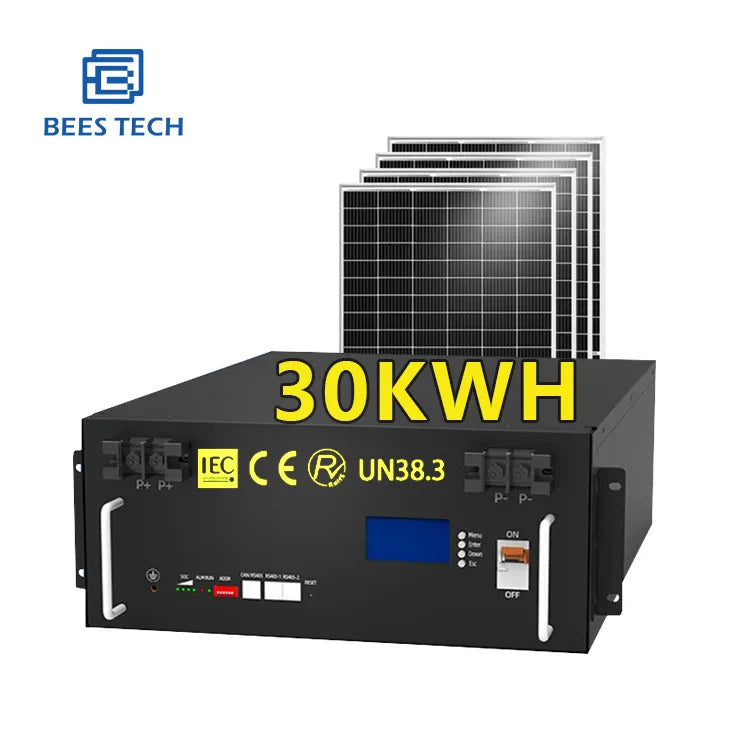 30kwh 40kw 51.2V  Lifepo4 Battery 40kw 50kw 400Ah 600Ah 800Ah LFP Solar System 51.2V Solar Lithium Ion Battery