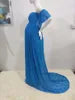 Top Sales Off Shoulder Tulle Elegant Slim Fit Gown Baby Shower Photography Maxi Maternity Dress Photoshoot DGPD-001