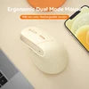 BOW Optical Dual-mode Mini Computer Silent Mice Vertical Mouse Rechargeable Wireless Gaming Mouse for Laptop