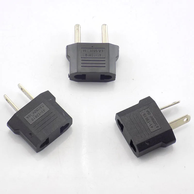 2PCS European US AU EU Plug Converter Power Socket Adapter American Japan US To EU Euro Travel Adapter Outlet connector C1