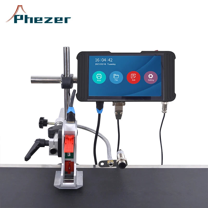 2025 PHEZER High Quality Tij Intelligent Printer Online Pattern Printing Machine