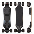 Dual Hub Motor Electric Longboard 105mm Jelly Shock-Absorb Wheels ABEC-9 Bearings Max Speed 45km/h Dual Taillights Skateboard