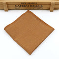 New Solid Color Pocket Square Green Navy Colorful Handkerchief Cotton Polly Texture Pocket Men's Accessories Business Wedding