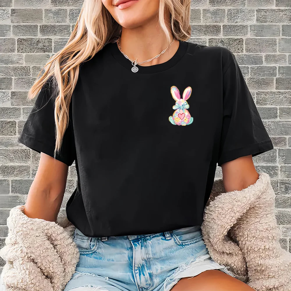 Cross-border New Easter Bunny Iron-On Transfer Clothing Logo Print Pattern Offset Printing Heat Transfer Sticker