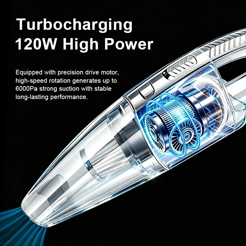 Custom Cordless Handheld Car Vacuum Cleaner Mini Professional Dust Blower Rechargeable High Power Vacuum Cleaner for Home Use