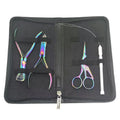 Xuchang Harmony Salon Kit Hair Extension Tools With Micro Rings Beads Opener Closer Pliers Loop and Crane Scissors Rainbow 1 Set