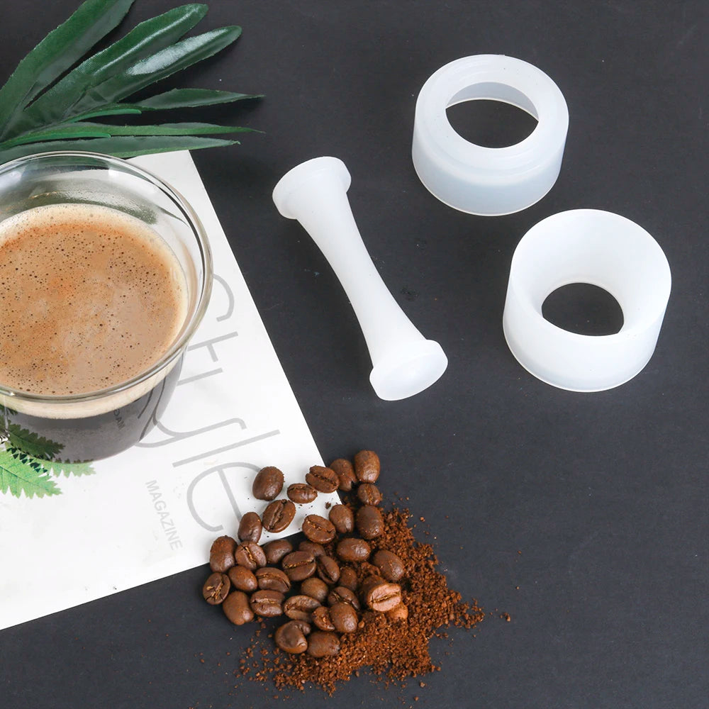 Icafilar Reusable Coffee Capsule Pod for Nespresso Stainless Steel Espresso Crema Coffee Filter Aluminum Foils Lid Tamper Dosing