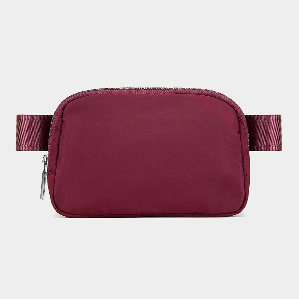 USA Oversea Warehouse 1L Nylon Waterproof Chest Bag Fanny Pack Waist Bag Belt Bag Crossbody Waist Belt Sport Workout Waist Bag