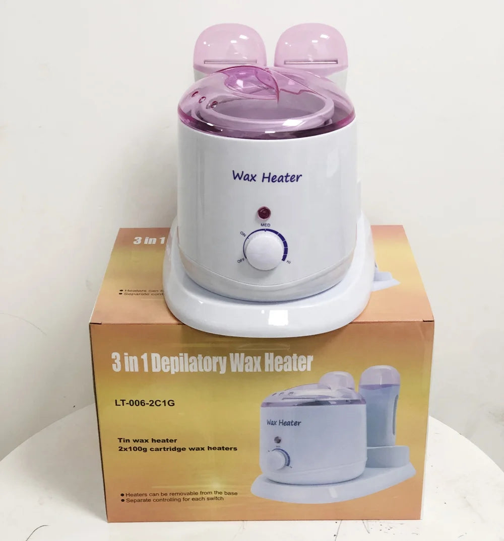 Online Selling Professional Depilatory Waxing Warmer Heater Pink White Hair Power Plug in Wax Warmer Hair Removal