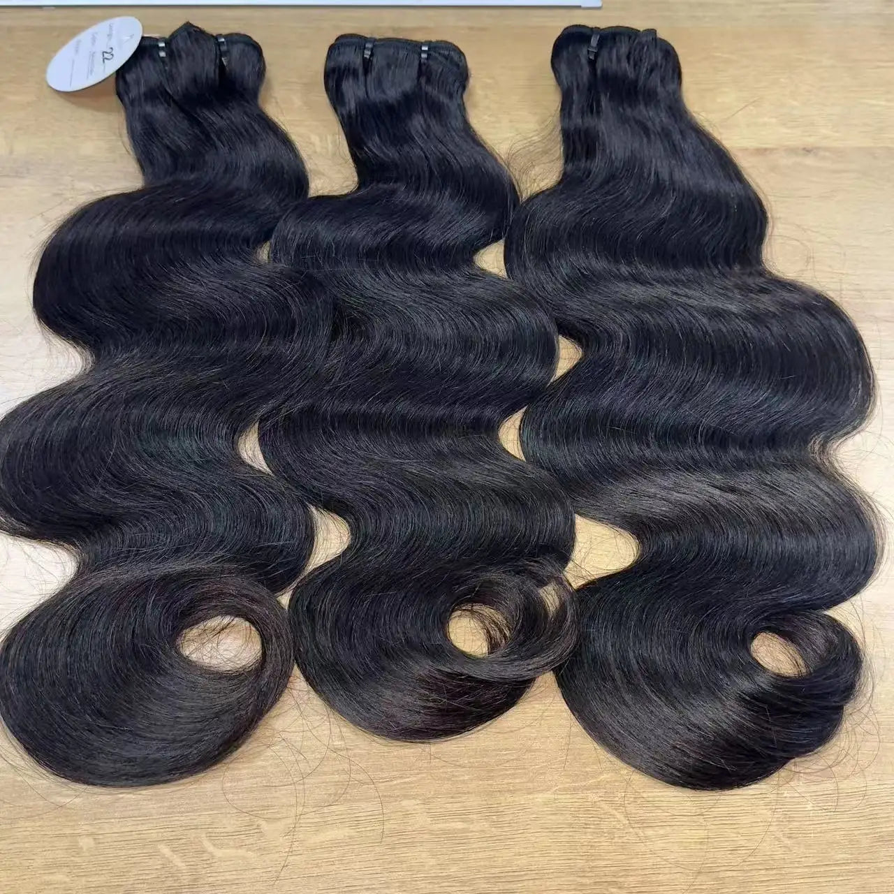 15A Human Hair Body Wave Bundles 100% Virgin Vietnamese Hair Extensions for Women Natural Black Weaving Machine Double Weft Perm