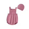 Mimixiong Custom OEM/ODM Soft Knitted Romper & Hat 2-Piece | Wholesale Newborn Outfit, Unisex Baby Clothes for Shower
