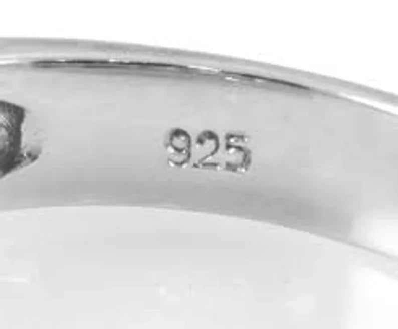 Simple Oval Shape 925 Sterling Silver Solid Amethyst Ring for Men Party Occasion Handmade Jewelry