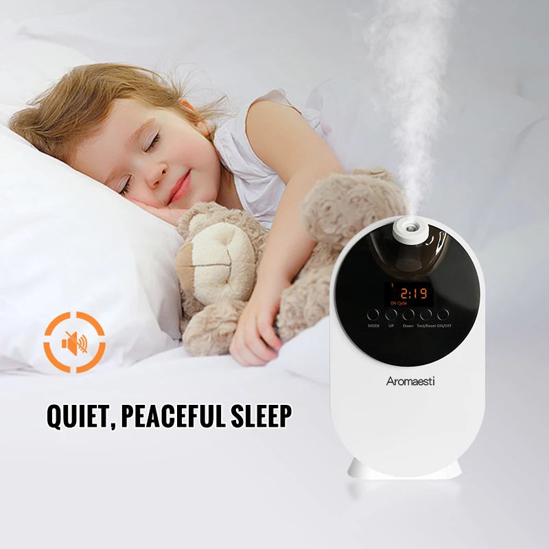 2025 Commercial Home Air Fragrance Aroma Diffuser for Bluetooth Speaker 500ml Capacity 1-Year Electric Essential Waterless for