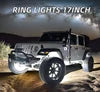 Kingshowstar 17inch 10 Rows LED Wheel Light Lighting LED Illuminated Wheel Rings Pure White Wheel Lights for Cars and Trucks