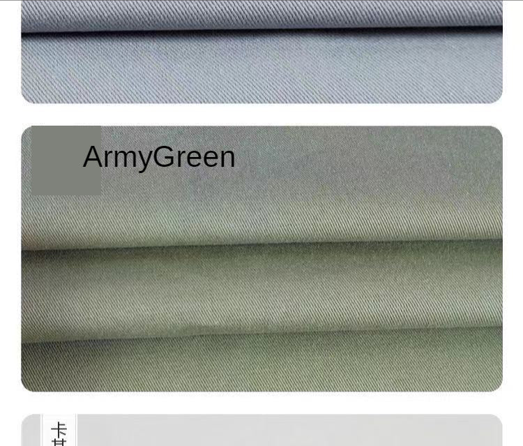 Denim Fabric By The Meter for Sewing Jeans Clothing Coats Dresses Thickened Colored Twill Cotton Handmade Cloth Plain Black Blue