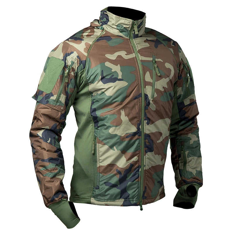 Mege Men's Tactical Jacket Coat Fleece Parka Outdoor Outwear Lightweight Gear