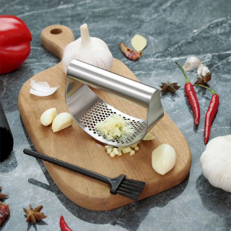 Super Stanless Steel Hand Squeeze Juicer Garlic Press Crusher Ginger Squeezer Slicer Masher Kitchen Gadgets