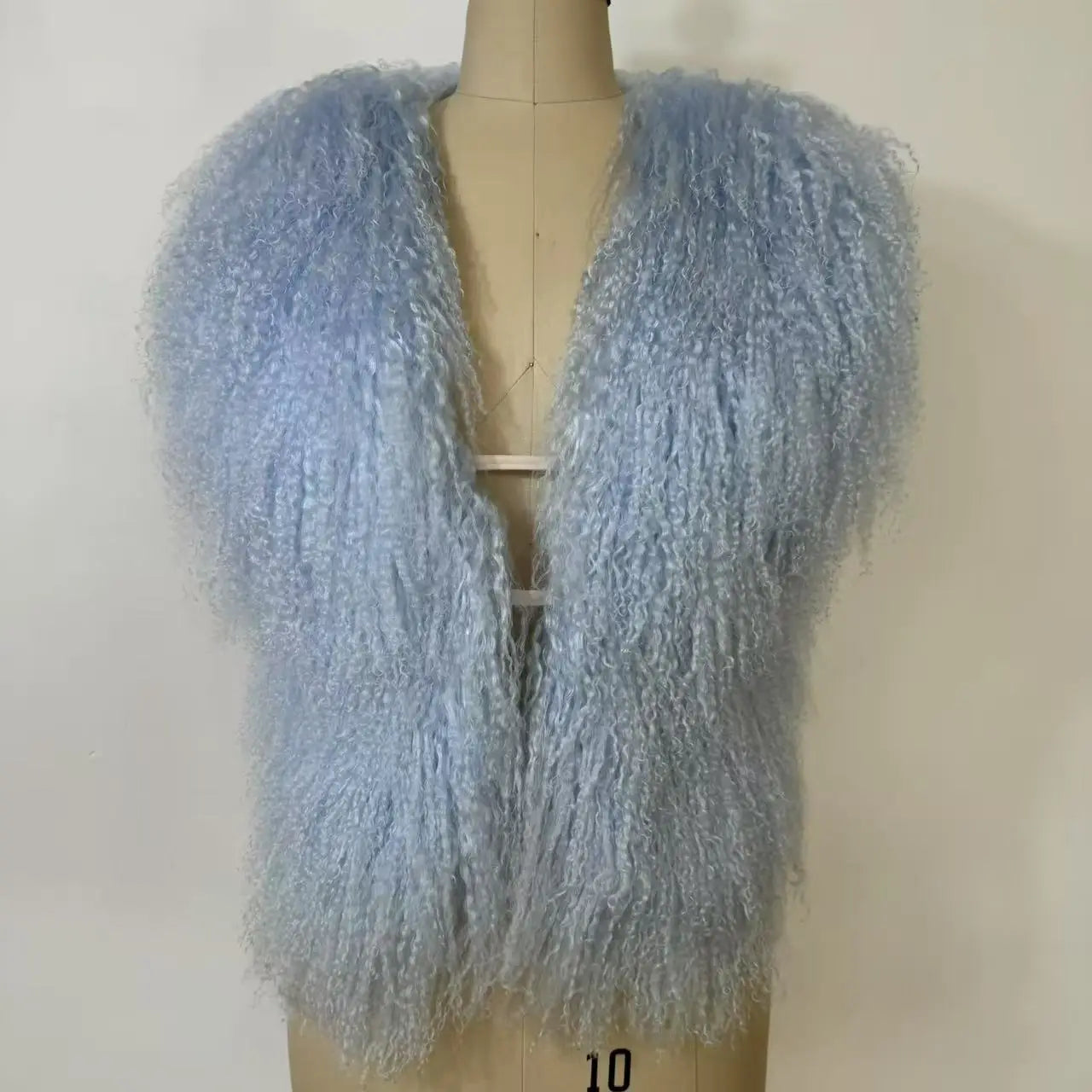 Streetwear Real Mongolian Sheepskin Fur Vest Women Real Sheep Fur Halter Top Vest