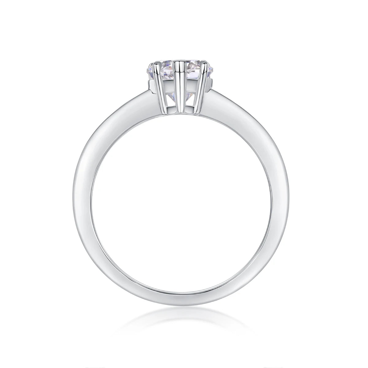 Hot Sales Heart Moissanite Engagement Ring S925 Silver Solitaire Mossanite Diamond Wedding Rings Moissanite Fashion Ring