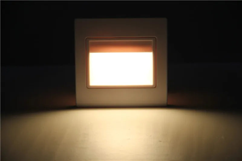 LED Step Light 1.5w Indoor Stair Lamp Wall Corner Night Lights Square Staircase Lamps For Villa Hotel Pathway Lobby Stairway