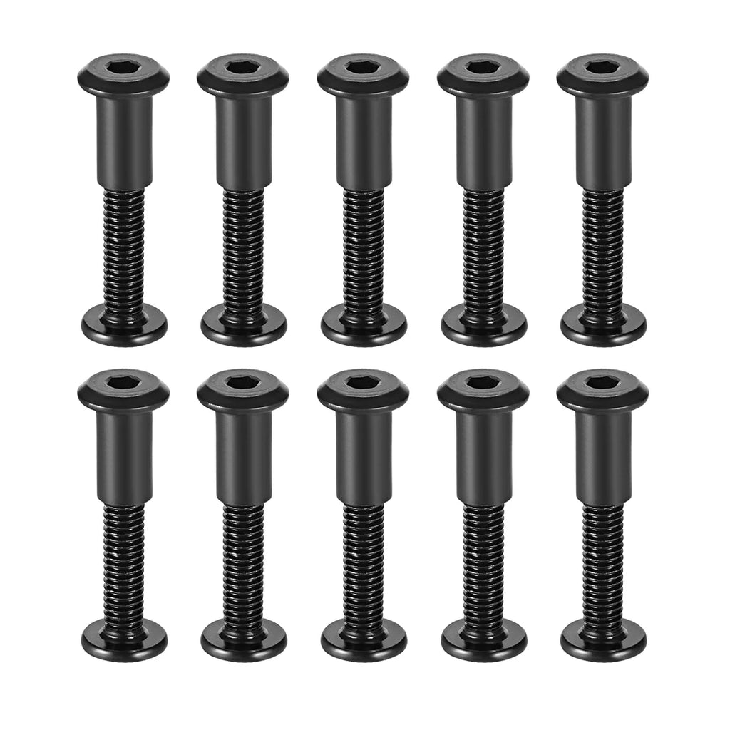 Uxcell 10 Sets M6 Screw Post Fit for 5/16"(8mm) Hole Dia 16mm-50mm Leather Fastener kitchen Furniture Cabinet Connectors Free