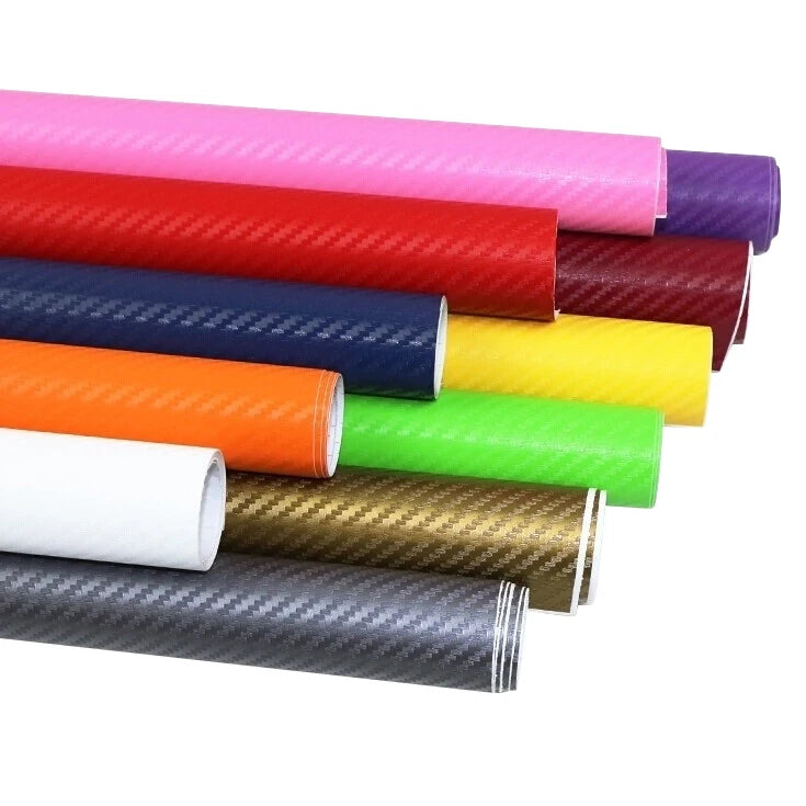 NEWAY Self Healing Color Changing Anti-Scratch Red Orange Blue Purple 3D Carbon Fiber PVC Vinyl Wrap Roll for Car Body Air