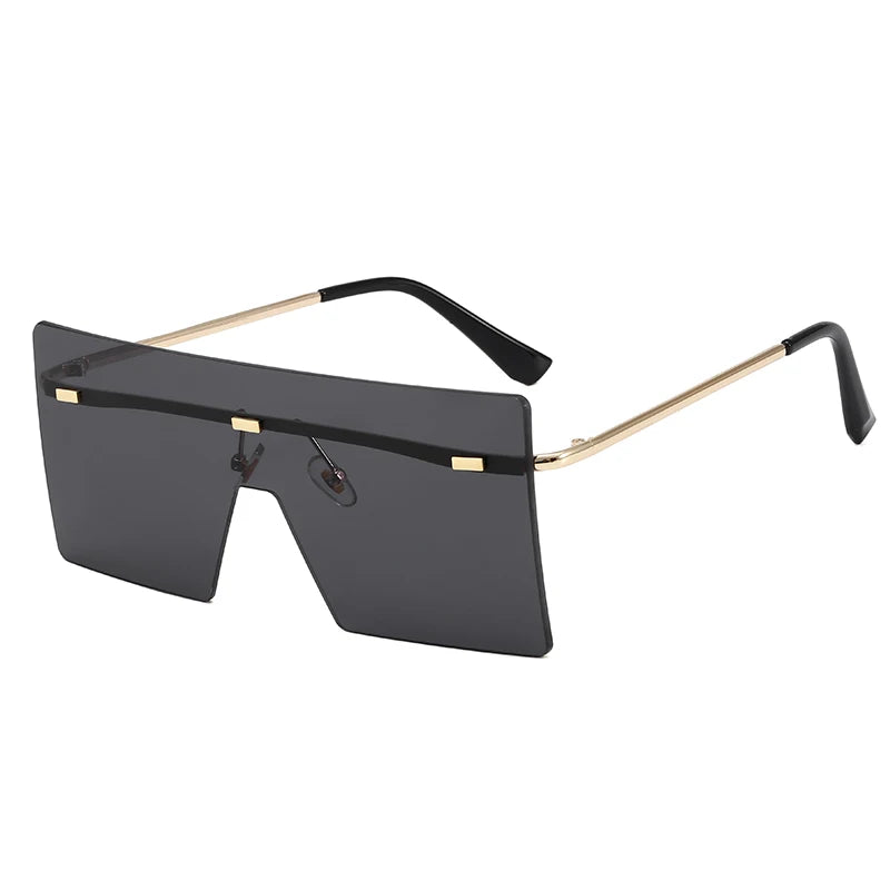 Superhot Eyewear 10239 Fashion Women Sun Glasses Oversized Square Rimless Sunglasses