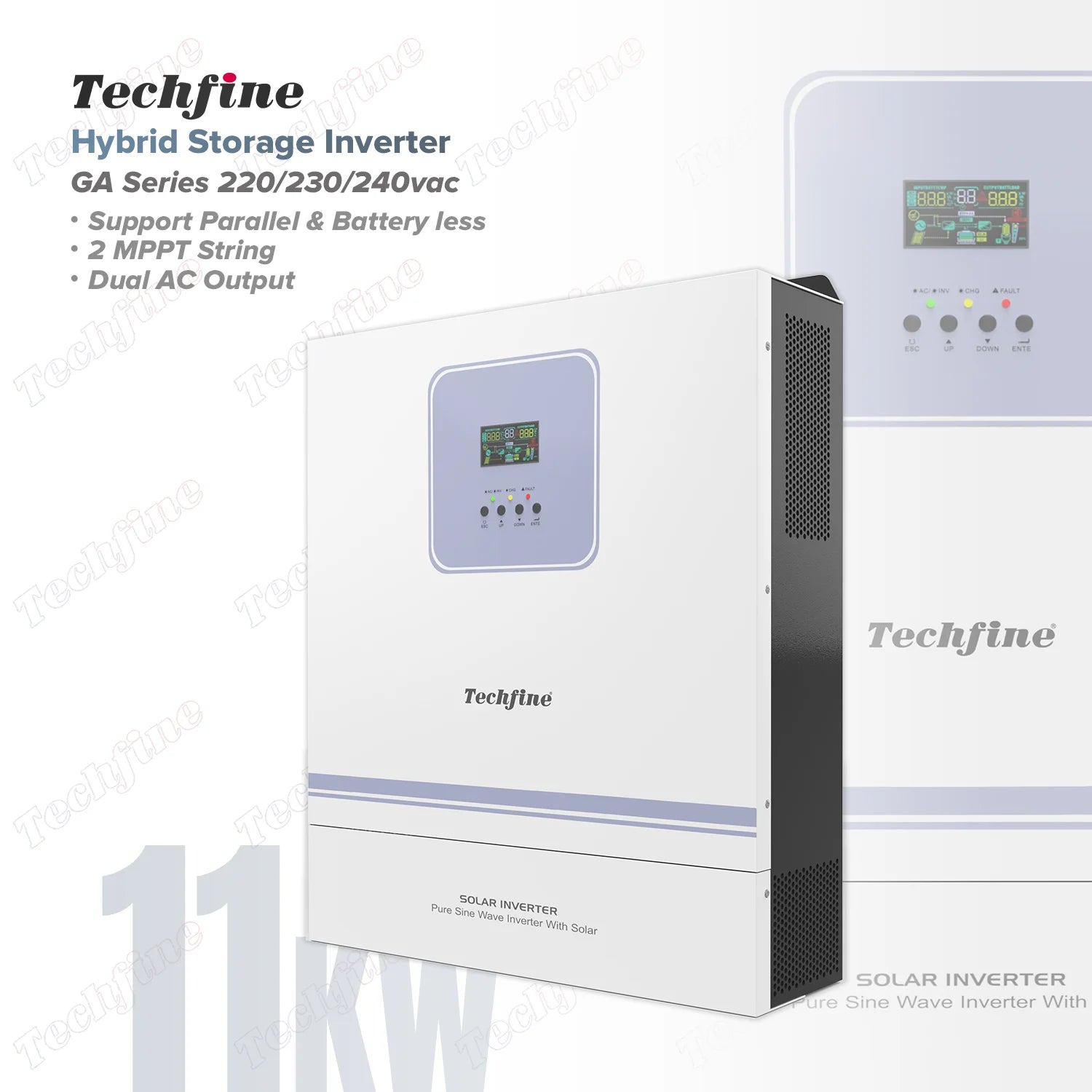 11KVA 11000w 150A MPPT Inverter 48V 11KW Hybrid Solar Inverter for Solar Energy System Wifi and Parallel Optional